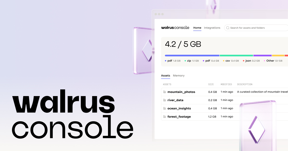Walrus Console banner