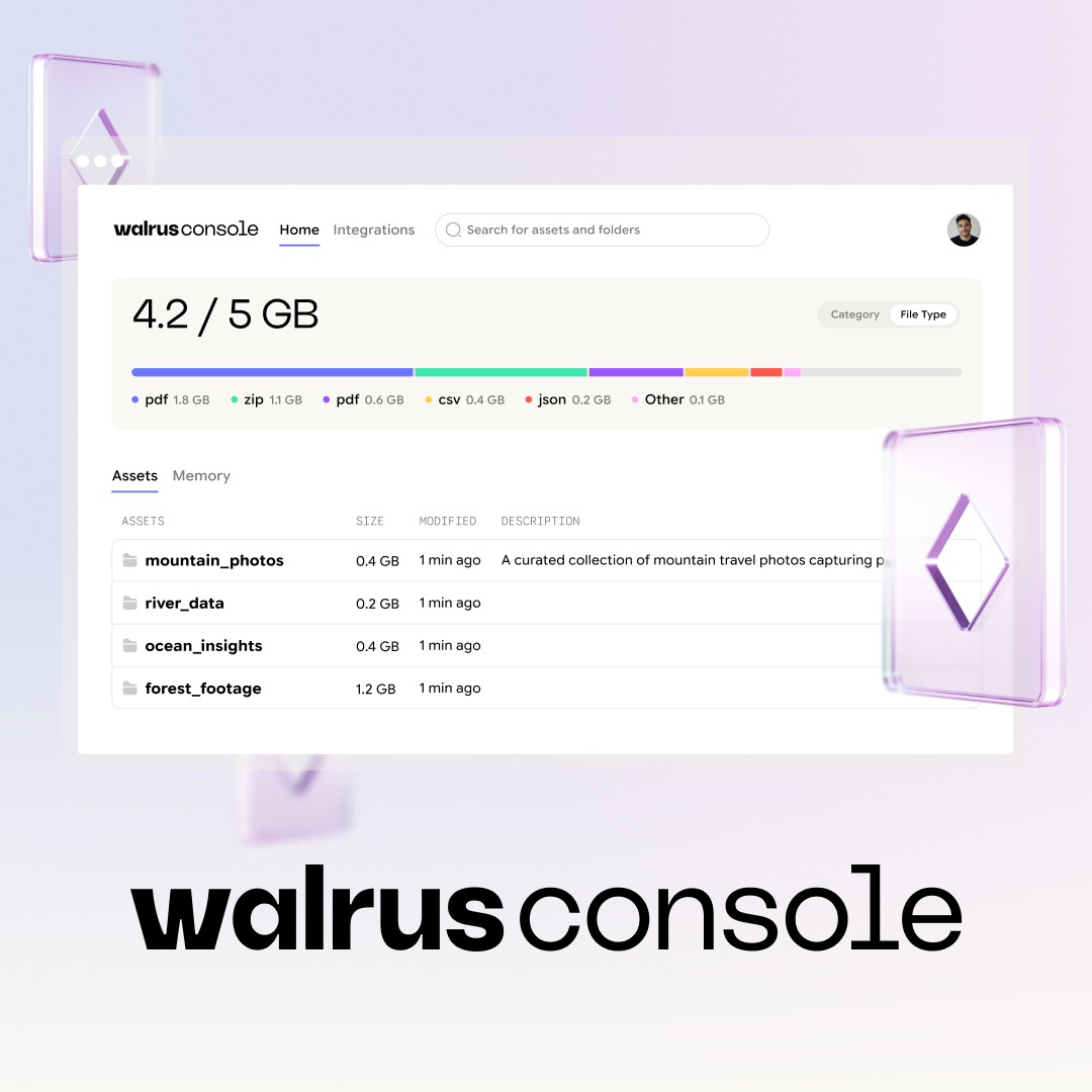 Walrus Console lança armazenamento portátil preparado para IA - Image 2